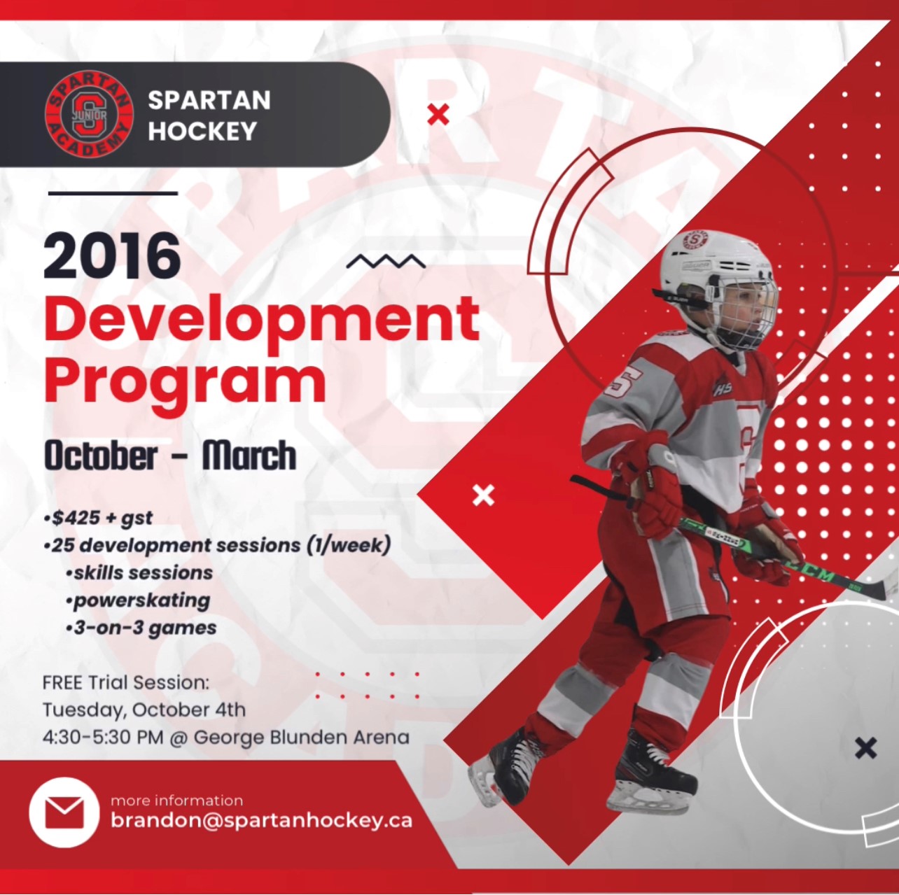 Spartan Hockey site by RAMP InterActive